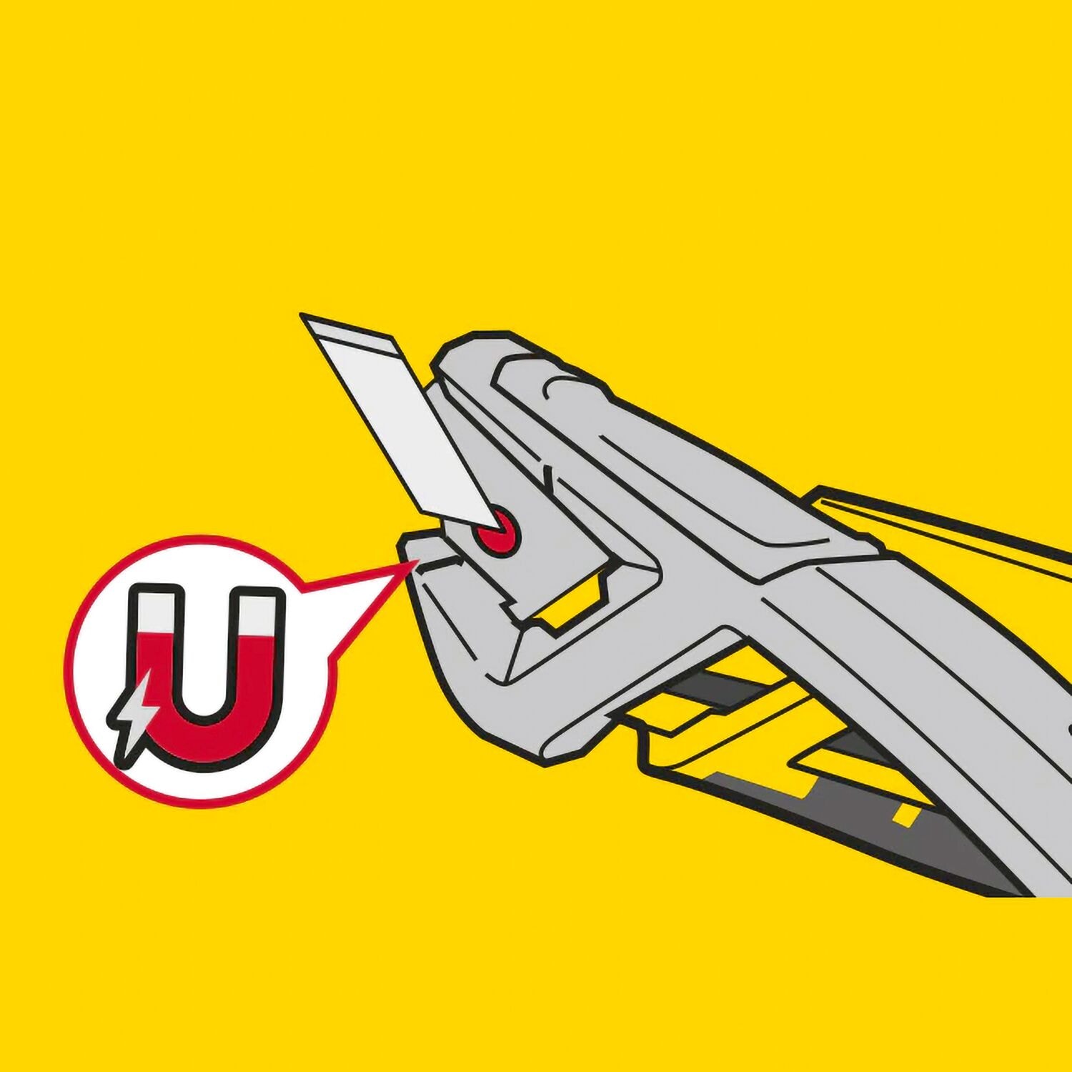 Graphic example of how to use the STANLEY knives