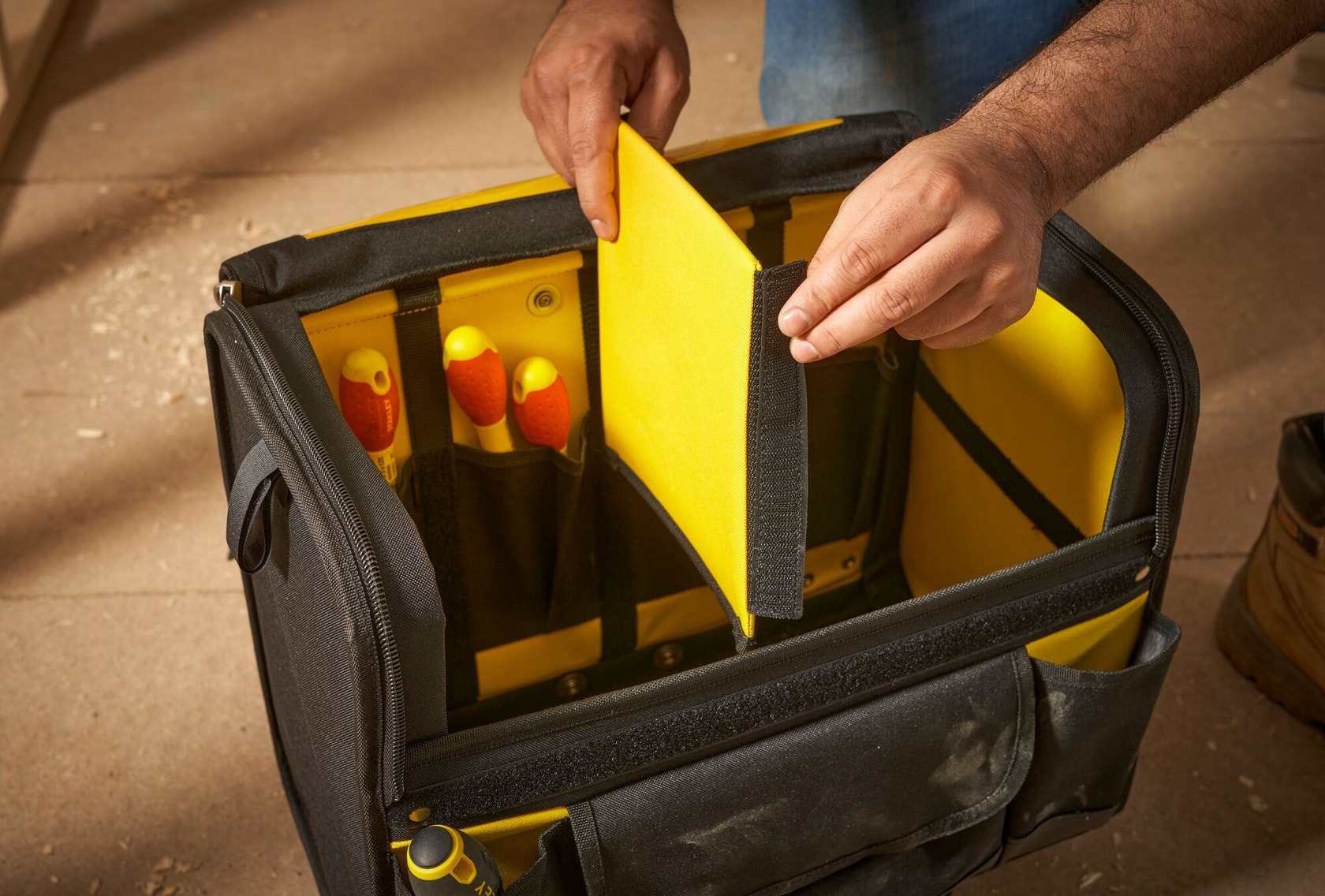 STANLEY® 18" Soft Bag on Wheels Application Shot